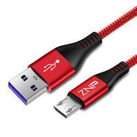 ZNP Micro USB Cable 3A Fast Charging Microusb Charger Cord For Samsung Xiaomi Redmi Note 5 Pro Honor Tablet Android Phone Micro