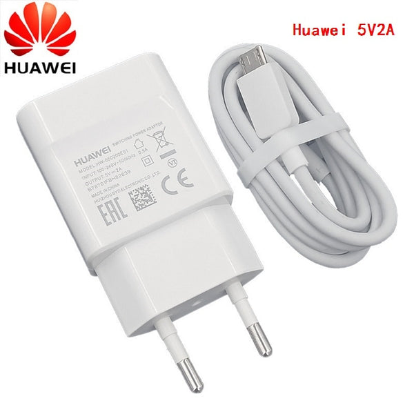 HUAWEI Original 5v 2a EU charger+micro adapter usb tpye c for nova 3i 2i honor 8x 7c p6 p7 p8 p9 p10 lite mate 7 8 9 10 S Y6