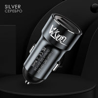 VVKing Car Charger 5V 3.0A Max Dual USB Fast Charging For iPhone Xiaomi Samsung Huawei SONY Phone 2 Ports USB Metal Car Charger