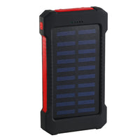 Solar Power Bank Waterproof 30000mAh Solar Charger 2 USB Ports External Charger mini Powerbank for Xiaomi iPhone x 8 Smartphone