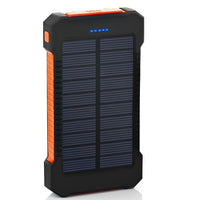 Solar Power Bank Waterproof 30000mAh Solar Charger 2 USB Ports External Charger mini Powerbank for Xiaomi iPhone x 8 Smartphone