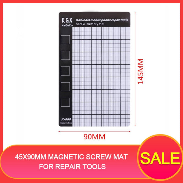 Bakeey 145x90mm Magnetic Screw Mat Phone Tablet Repair Tools Screws Storage mat Memory Chart Working Pad for iphone for Samsung