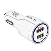 Car USB Charger Quick Charge 3.0 2.0 Mobile Phone Charger 2 Port USB Fast Car Charger for iPhone Samsung Xiaomi