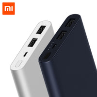 10000mAh Xiaomi Mi Power Bank 2i External Battery Bank 18W Quick Charge Powerbank 10000 PLM09ZM with Dual USB Output for Phone