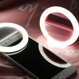 Selfie LED Ring Flash Light Portable Phone Selfie Lamp Luminous Clip Lamp Camera Photography Video Spotlight lens luz para movil