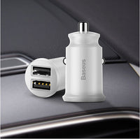 Baseus Mini USB Car Charger For iPhone X Xs Max 8 7 6 Xiaomi Redmi Note 7 Dual USB Car Phone Charger Dual USB Car Phone Charger