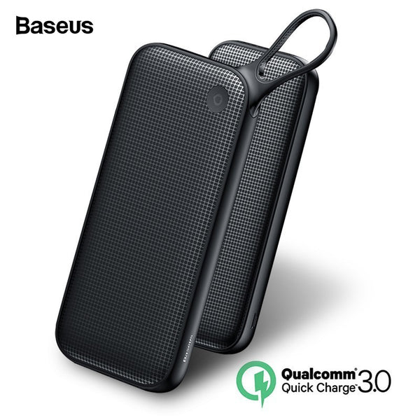 Baseus 20000mAh Quick Charge 3.0 Power Bank For Xiaomi Mi 20000 mAh Pover Poverbank Portable External Battery Charger Powerbank
