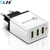 OLAF USB quick charger 3.0 for iPhone 7 8 Plus X XR XS Max Wall Charger for Samsung S8 S9 Note 8 9 For Xiaomi mi 8 Phone Charger