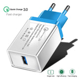 OLAF quick charge 3.0 fast usb charger for iphone 7 8 Plus X QC 3.0 Phone Charger For Xiaomi redmi 6a Mi8 For Huawei mate 20 pro