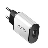OLAF USB Charger Dual Ports EU 5V 2A Travel Wall Adapter Mobile Phone Micro Data Charging For iphone Samsung Xiaomi Huawei LG
