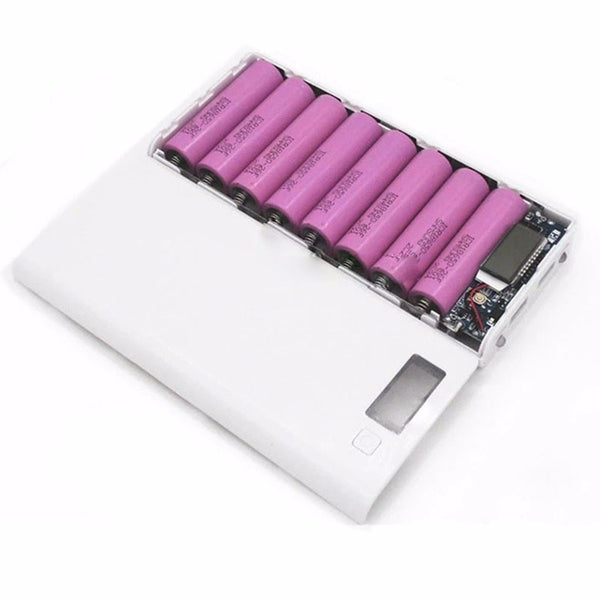 8x18650 DIY Portable Battery Power Bank Shell Case Box LCD Display Powerbank Box For DIY KIT Powerbank 18650
