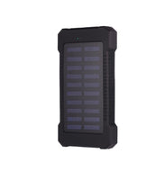 30000mAh Solar Powerbank LED Flashlight Fast Charging Mobile Power Bank External Battery Pack Poverbank for Xiaomi iPhone Charge