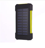 30000mAh Solar Powerbank LED Flashlight Fast Charging Mobile Power Bank External Battery Pack Poverbank for Xiaomi iPhone Charge