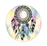 7pcs/lot Marble Pattern Round Metal Plate disk Paste On smartphone For Magnetic Car Phone Sticker Support Car mobile accessories
