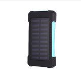 SOS 30000mAh Solar Power Bank Portable Charger External Battery Electric Charger Pack Waterproof Powerbank for iPhone Xiaomi LED