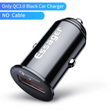 Essager Mini USB Car Charger Quick Charge 3.0 QC3.0 2.0 For Samsung Xiaomi mi9 Fast Charging Car For iPhone Mobile Phone Charger