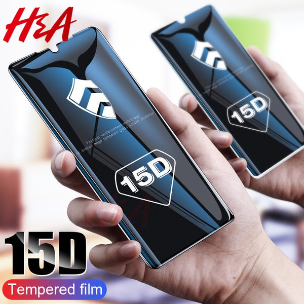 15D Full Cover Tempered Glass For Huawei P30 P10 P20 Lite Plus Protective Glass For Huawei P20 Mate 20 Lite Pro P Smart Glass