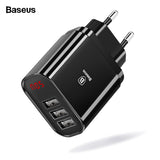 Baseus Multi USB Charger For iPhone Samsung Xiaomi mi Fast Charging Turbo Multiple Wall Charger EU US Plug Mobile Phone Charger