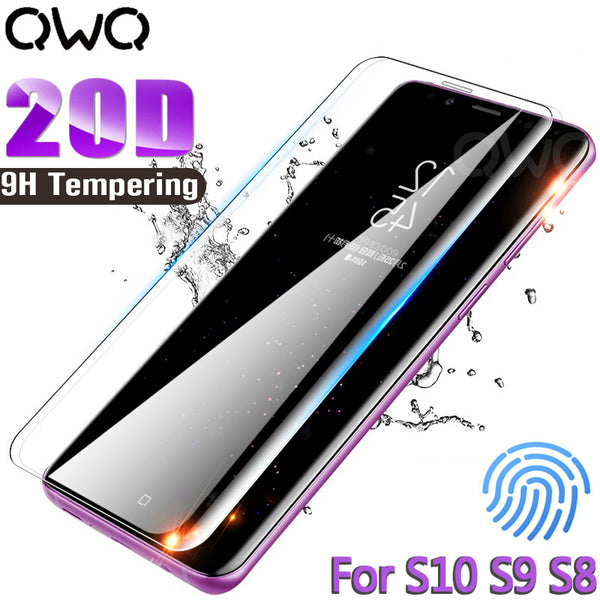 20D Full Curved Screen Protector For Samsung Galaxy S9 S10 S8 Plus Note 8 9 A50 Tempered Glass For Samsung s10 5G A30 A40 Film