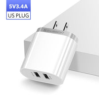 Ugreen USB Charger 3.4A 17W for iPhone 8 X 7 6 iPad Smart USB Wall Charger for Samsung Galaxy S9 LG G5 Dual Mobile Phone Charger