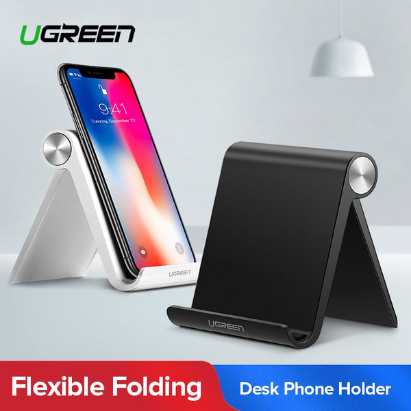 Ugreen Phone Holder Stand for iPhone 8 X 7 6 Foldable Mobile Phone Stand for Samsung Galaxy S9 S8 Tablet Stand Desk Phone Holder