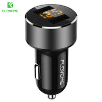 FLOVEME 5V 3.6A Car Charger Dual USB Fast Charger Cigarette Lighter Car Charger For iPhone Xiaomi Samsung Mobile Phone Chargers