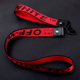 Q UNCLE Street Popular Words White Lanyards for key Multi-function Mobile Phone Straps ID Card Keychain Lanyard Wrist Neck Strap