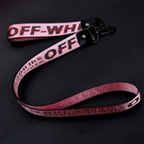 Q UNCLE Street Popular Words White Lanyards for key Multi-function Mobile Phone Straps ID Card Keychain Lanyard Wrist Neck Strap