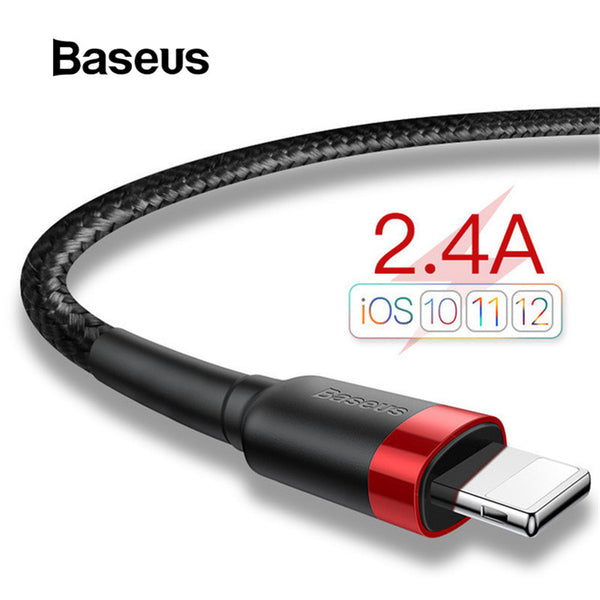 Baseus USB Cable for iPhone x Charger Charging Cable for iPhone 8 7 6 6s plus USB Data Cable Phone Cord Adapter