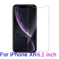 Tempered Glass For iPhone XS XR XS MAX Screen Protector Cover For iPhone 8 X 7 6 6S Plus 5 5S SE XS 6.1 6.5 5.8 inch 2019