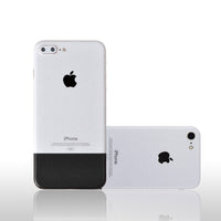 0.25mm White & Black Rear Vinyl Sticker Protector Cover Skin for iphone 6/6S/6 Plus/7/7 Plus/8/8 Plus/X