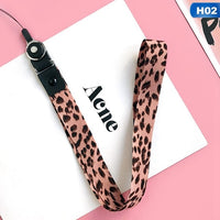 2019 new universal trend leopard personality mobile phone lanyard for iPhone6S 7 8P Xs max Xr