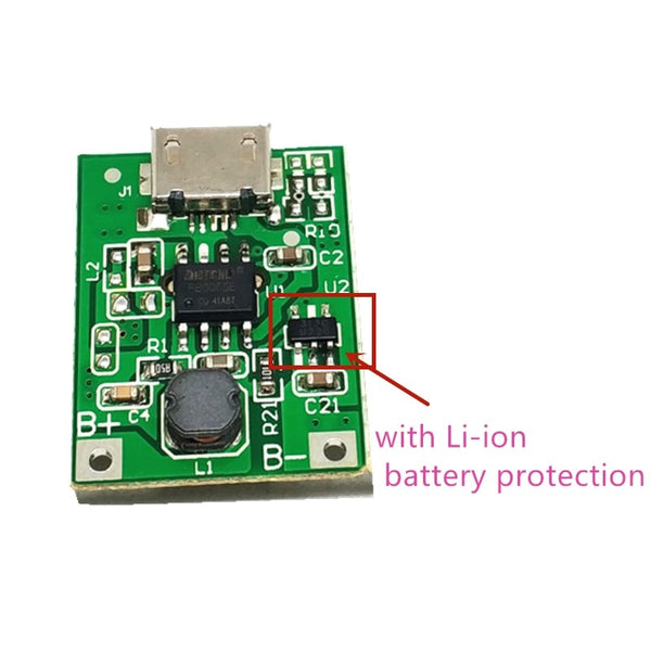5V Step-Up Power Module Lithium Battery Charging Protection Board Boost Converter 5v1a USB For DIY Charger power bank pcb bms